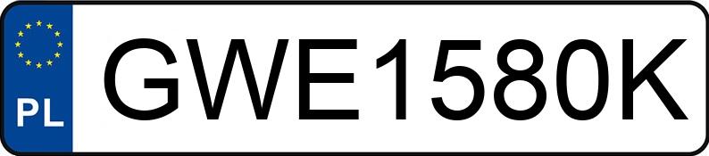 Numer rejestracyjny GWE 1580K posiada MERCEDES-BENZ E 500 - GWE1580K