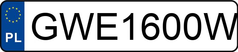 Numer rejestracyjny GWE 1600W posiada FORD S-MAX - GWE1600W Numer rejestracyjny GWE 1600W posiada FORD S-MAX - GWE1600W