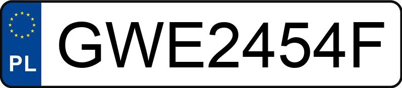 Numer rejestracyjny GWE 2454F posiada BMW 325i Coupe Kat. MR`02 E3 E46 Ci - GWE2454F