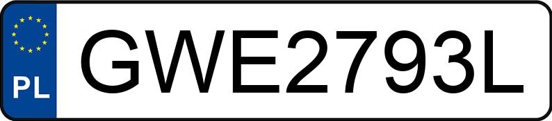 Numer rejestracyjny GWE 2793L posiada TOYOTA Avensis Sedan MR`03 E4 - GWE2793L