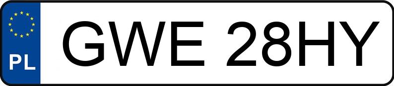 Numer rejestracyjny GWE28HY posiada FIAT Punto 55 Kat. S