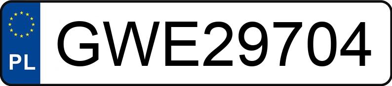 Numer rejestracyjny GWE 29704 posiada VOLKSWAGEN Touran GP 1.9 TDI MR`07 E4 Trendline - GWE29704