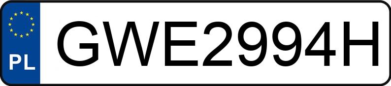 Numer rejestracyjny GWE 2994H posiada HONDA CIVIC - GWE2994H