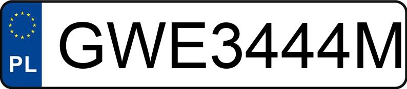 Numer rejestracyjny GWE 3444M posiada MERCEDES-BENZ E 500 BlueEFFICIENCY MR`09 E5 212 Elegance 4Matic - GWE3444M