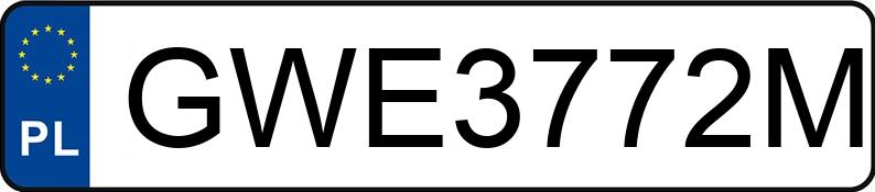 Numer rejestracyjny GWE 3772M posiada HYUNDAI IX35 - GWE3772M