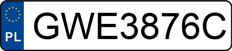Numer rejestracyjny GWE 3876C posiada OPEL MERIVA-A 1.6 KAT - GWE3876C Numer rejestracyjny GWE 3876C posiada OPEL MERIVA-A 1.6 KAT - GWE3876C