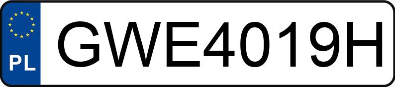 Numer rejestracyjny GWE 4019H posiada VOLKSWAGEN Golf IV 1.4 MR`97 Basis - GWE4019H