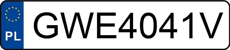 Numer rejestracyjny GWE 4041V posiada VOLKSWAGEN T-ROC - GWE4041V