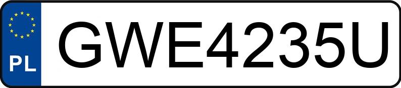 Numer rejestracyjny GWE 4235U posiada AUDI A6 Avant 2.8 Kat. MR`97 4B - GWE4235U Numer rejestracyjny GWE 4235U posiada AUDI A6 Avant 2.8 Kat. MR`97 4B - GWE4235U