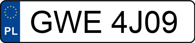 Numer rejestracyjny GWE 4J09 posiada VOLKSWAGEN T4 2.4 D - GWE4J09