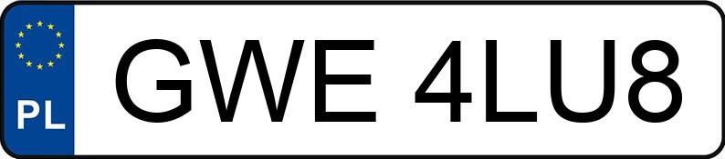 Numer rejestracyjny GWE 4LU8 posiada WSK 125 - GWE4LU8