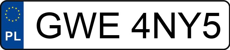 Numer rejestracyjny GWE 4NY5 posiada HONDA Sportowe do 600 ccm CBR 600 RR - GWE4NY5