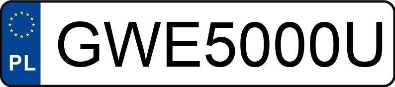 Numer rejestracyjny GWE 5000U posiada PORSCHE Cayenne II 3.6 MR`10 E5 S Tiptronic S - GWE5000U