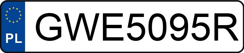 Numer rejestracyjny GWE 5095R posiada VOLKSWAGEN PASSAT - GWE5095R