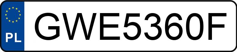 Numer rejestracyjny GWE 5360F posiada SEAT LEON - GWE5360F