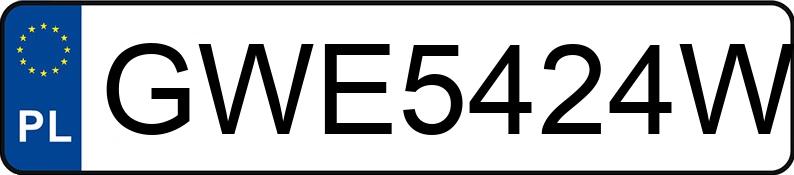 Numer rejestracyjny GWE 5424W posiada CUPRA CUPRA LEON - GWE5424W