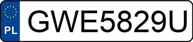 Numer rejestracyjny GWE 5829U posiada BMW 316 - GWE5829U Numer rejestracyjny GWE 5829U posiada BMW 316 - GWE5829U