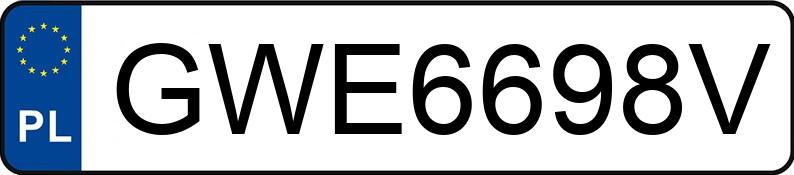 Numer rejestracyjny GWE 6698V posiada MERCEDES-BENZ 212 - GWE6698V