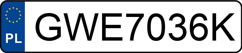 Numer rejestracyjny GWE 7036K posiada BMW 335I - GWE7036K