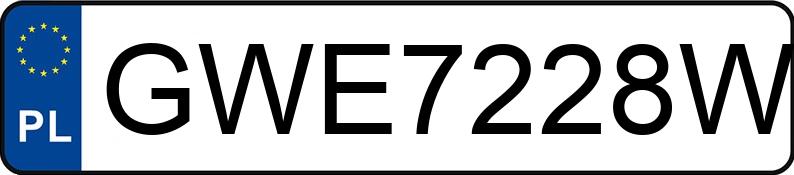 Numer rejestracyjny GWE 7228W posiada SKODA OCTAVIA - GWE7228W Numer rejestracyjny GWE 7228W posiada SKODA OCTAVIA - GWE7228W