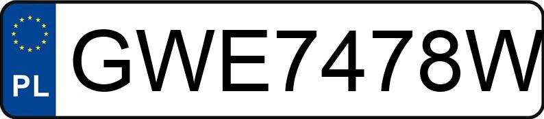 Numer rejestracyjny GWE 7478W posiada BMW 318I 2.0 KAT - GWE7478W Numer rejestracyjny GWE 7478W posiada BMW 318I 2.0 KAT - GWE7478W