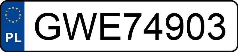 Numer rejestracyjny GWE 74903 posiada VOLKSWAGEN Caddy Maxi TDi MR`04 E4 2.4t Life DSG - GWE74903