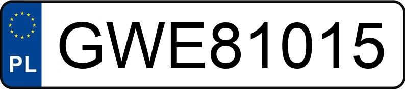 Numer rejestracyjny GWE 81015 posiada SKODA OCTAVIA - GWE81015