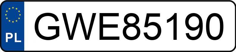 Numer rejestracyjny GWE 85190 posiada AUDI A4 Quattro 3.0 TDi DPF MR`07 E4 B8 A4 Quattro 3.0 TDi DPF MR`07 E4 B8 - GWE85190