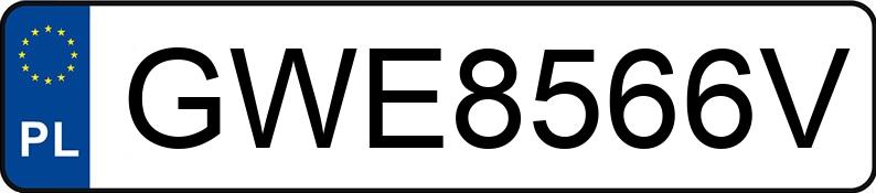 Numer rejestracyjny GWE 8566V posiada VOLKSWAGEN Golf VII 2.0 TSI MR`12 E6 GTI - GWE8566V