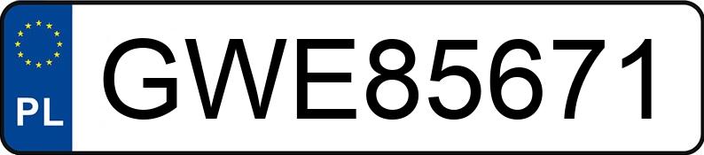 Numer rejestracyjny GWE 85671 posiada BMW 730 Diesel Kat. E38 Aut. - GWE85671