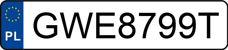 Numer rejestracyjny GWE 8799T posiada SKODA Superb III 2.0 TSI MR`20 E6d Style 4x4 DSG - GWE8799T