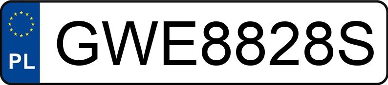 Numer rejestracyjny GWE 8828S posiada AUDI A4 35 TFSI MR`20 E6d B9 S line - GWE8828S