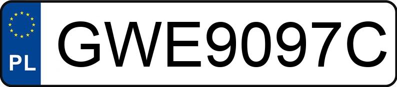 Numer rejestracyjny GWE 9097C posiada TOYOTA CELICA - GWE9097C
