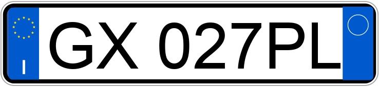 Numer rejestracyjny GX027PL posiada VOLVO EX30