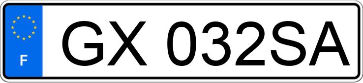 Numer rejestracyjny GX032SA posiada AUDI A3 SPORTBACK