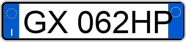 Numer rejestracyjny GX062HP posiada FIAT Punto 1a serie