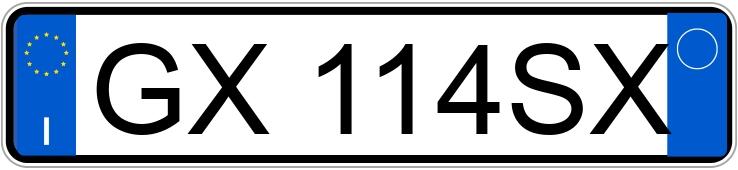 Numer rejestracyjny GX114SX posiada JEEP Avenger