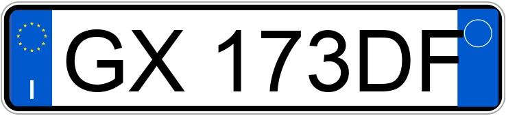 Numer rejestracyjny GX173DF posiada BMW Serie 3