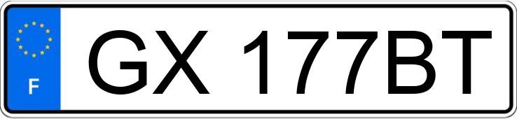 Numer rejestracyjny GX177BT posiada TOYOTA C-HR II