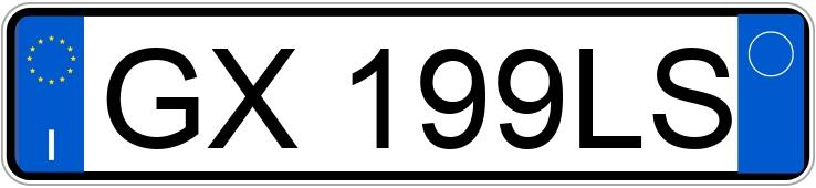 Numer rejestracyjny GX199LS posiada FIAT Punto 1a serie