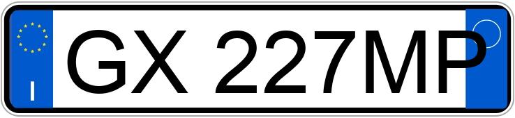 Numer rejestracyjny GX227MP posiada MG HS