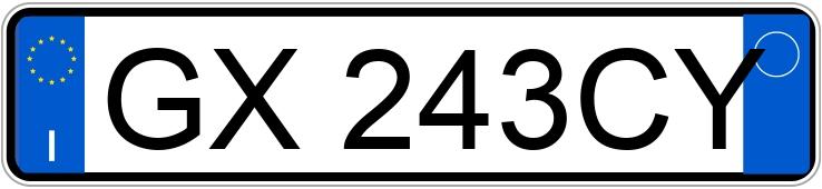 Numer rejestracyjny GX243CY posiada DACIA Spring