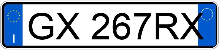 Numer rejestracyjny GX267RX posiada PORSCHE Cayenne Coupe