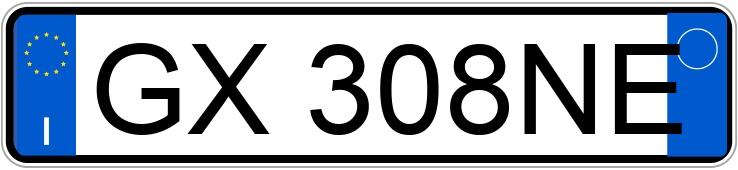 Numer rejestracyjny GX308NE posiada FORD Puma