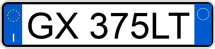 Numer rejestracyjny GX375LT posiada ALFA ROMEO Junior Numer rejestracyjny GX375LT posiada ALFA ROMEO Junior