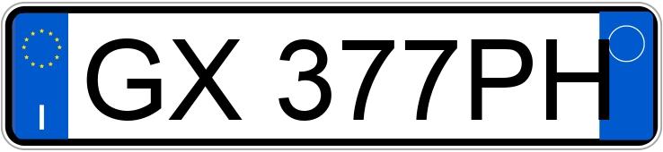 Numer rejestracyjny GX377PH posiada TOYOTA RAV4 3a serie