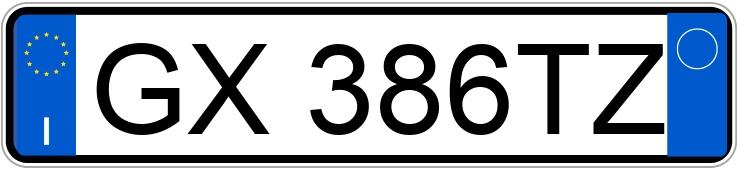Numer rejestracyjny GX386TZ posiada MG HS