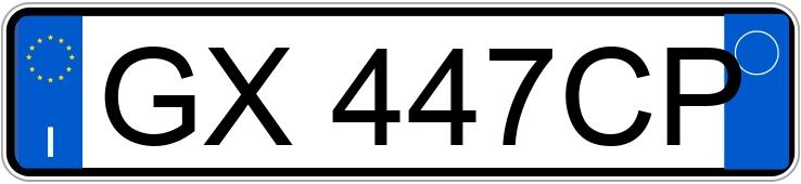 Numer rejestracyjny GX447CP posiada AUDI A1 2a serie