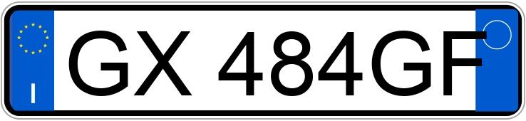 Numer rejestracyjny GX484GF posiada Lamborghini Avantador