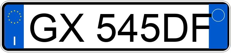 Numer rejestracyjny GX545DF posiada BMW Serie 2 G.C.